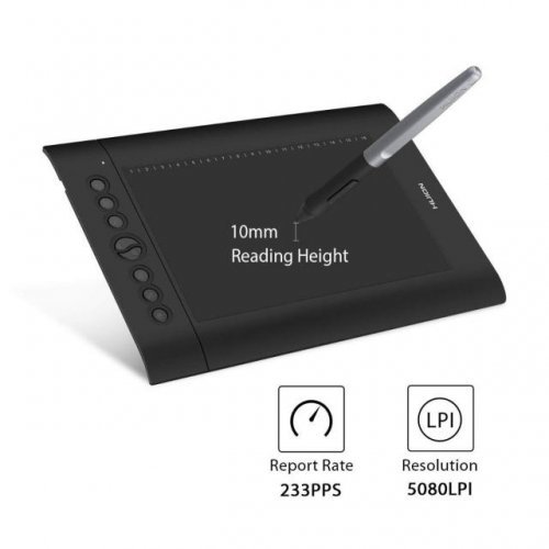 Графичен таблет HUION H610PRO V2 HUION-TAB-H610ProV2 (снимка 3)