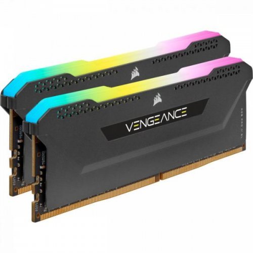 RAM памет Corsair VENGEANCE RGB Pro SL Black CMH32GX4M2E3200C16 (снимка 1)