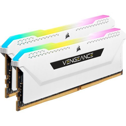 RAM памет Corsair VENGEANCE RGB Pro SL White CMH32GX4M2E3200C16W (снимка 1)