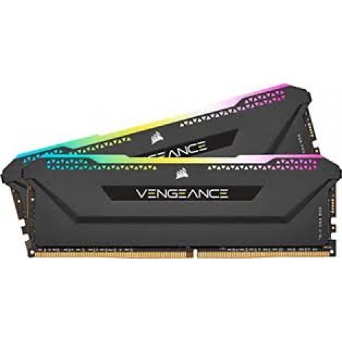 RAM памет Corsair VENGEANCE RGB Pro SL Black CMH16GX4M2E3200C16 (снимка 1)