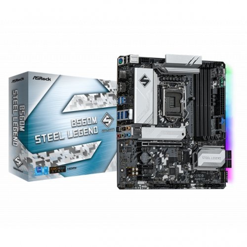 Дънна платка ASRock B560M STEEL LEGEND (снимка 1)