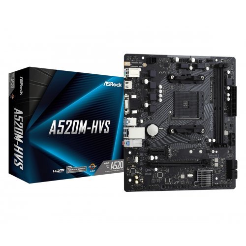 Дънна платка ASRock A520M-HVS (снимка 1)