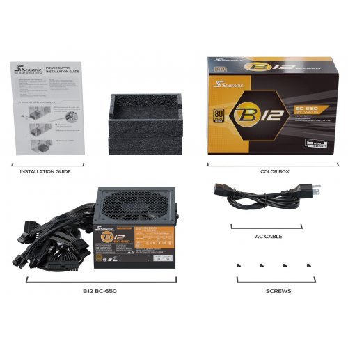 Захранващ блок Seasonic B12 BC 650 1Y651BCRT3A10X (снимка 2)