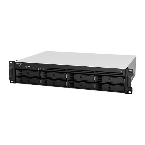 NAS устройство 12-bay Synology NAS Server for  Small and Medium Business( 8 bays on base, expandable to 12 with RX418), Rackmount RS1221+ (снимка 1)
