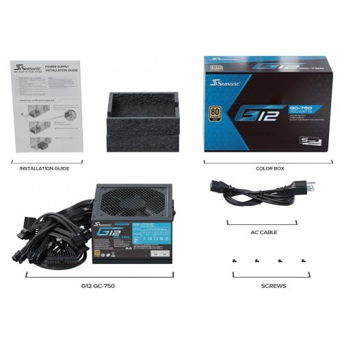 Захранващ блок Seasonic G12 GC-750 1Y751GCRT3A10X (снимка 2)