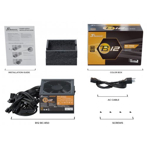 Захранващ блок Seasonic B12 BC-850 BRONZE 1Y851BCRT3A10X (снимка 2)