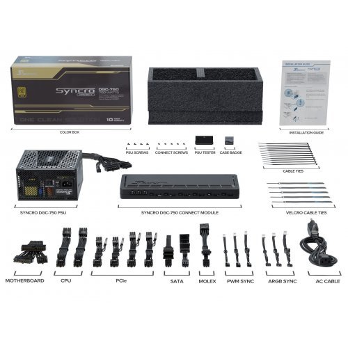 Компютърна кутия и захранване Seasonic SYNCRO Q704 + DGC-750 SSR-750FA2 (0YS47FASA3A10X) (снимка 26)