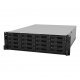 NAS устройство 40-bay Synology NAS server for Large Scale Business(16 bays on base, expandable to 40 with 2x RX1217/RX1217RP), Rackmount RS4021xs+ (умалена снимка 1)