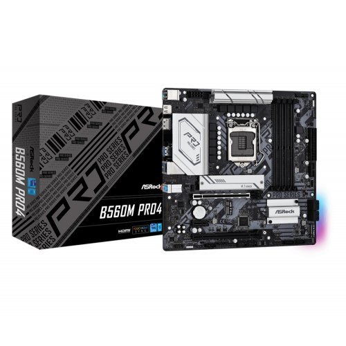 Дънна платка ASRock B560M PRO4 90-MXBEL0-A0UAYZ (снимка 1)
