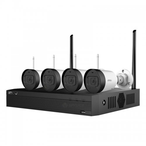 Комплект мрежови NVR с камери  Dahua NVR1104HS + 4x IPC-G22 Imou WI-FI KIT/NVR1104HS-W-4KS2/4-G22-IMOU (снимка 1)