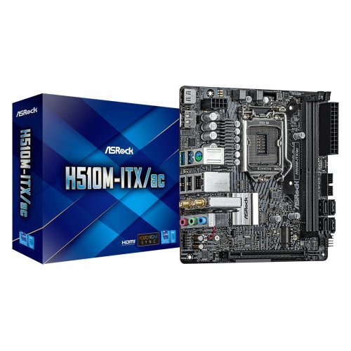 Дънна платка ASRock H510M-ITX/ac (снимка 1)