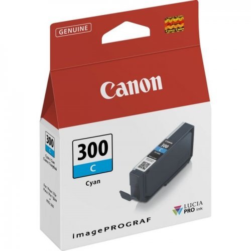 Консумативи за мастиленоструен печат > Canon PFI-300 C 4194C001AA (снимка 1)