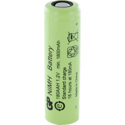 Батерия GP Batteries R6 AA 180AAH-B 1800mAh NiMH 1x Bulk GP-BR-R6-1800-BULK (снимка 1)