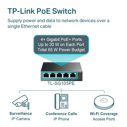 Суич TP-Link TL-SG105PE (снимка 2)