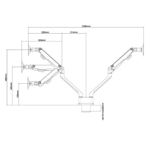 Стойки и стендове > NewStar FPMA-D750DBLACK (снимка 2)