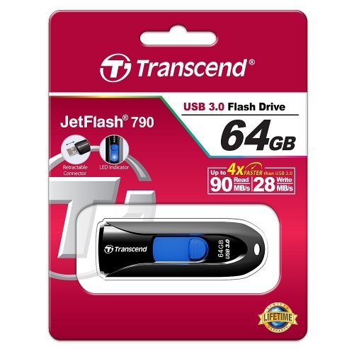 USB флаш памет > Transcend TS64GJF790K (снимка 2)