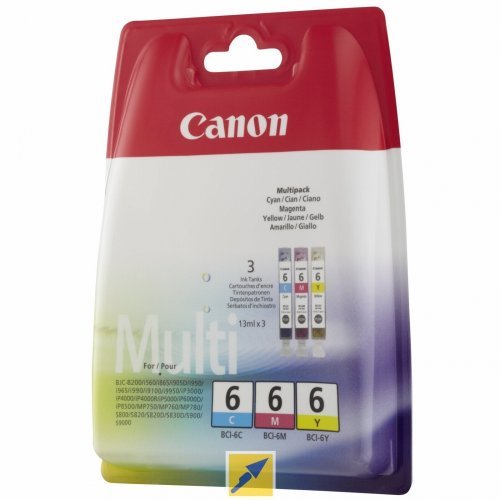 Консумативи за принтери > Canon BCI-6 C/M/Y Multipack BS4706A022AA (снимка 1)
