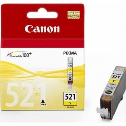 Консумативи за мастиленоструен печат > Canon Ink Tank CLI-521 Yellow BS2936B001AA (снимка 1)