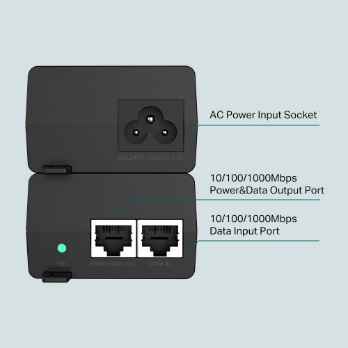 PoE+ инжектор  TP-Link POE160S (снимка 3)