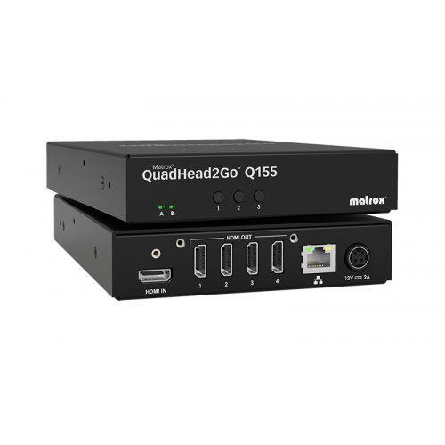 Външен мулти-дисплей адаптер Matrox QuadHead2GO Q155 MATROX-Q2G-H4K (снимка 1)