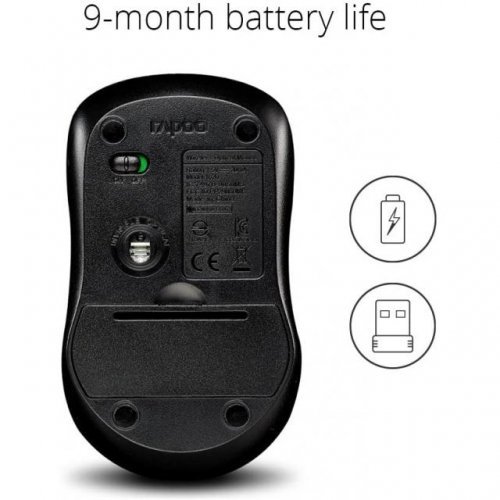 Мишка Rapoo 1620 RAPOO-11464 (снимка 3)