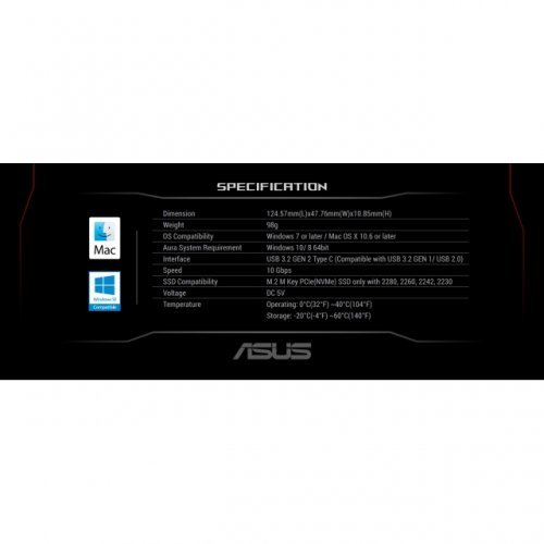 Кутия за диск Asus ROG Strix Arion Lite ASUS-SSD-CAGE-ROG-ARIONLT (снимка 3)