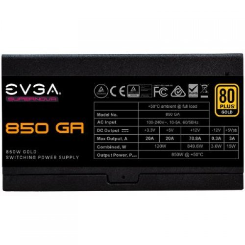 Захранващ блок EVGA SuperNOVA 850 GA 220-GA-0850-X2 (снимка 5)