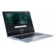 Лаптоп Acer Chromebook CB314-1H-P4AN, Intel Pentium N5030 (1.10 GHz up to 3.10 GHz, 4MB), 14" FHD IPS AG, 8GB DDR4, 128 GB eMMC, Intel UMA Graphics, TPM, WiFi, BT 5.0, HD Cam&mic, Chrome OS, Silver (умалена снимка 3)