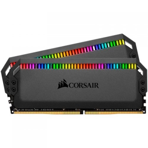 RAM памет DDR4 PC 16GB Kit 2x8GB 3200MHz, Corsair DOMINATOR PLATINUM, RGB, Black, DIMM, Unbuffered, 16-18-18-36, XMP 2.0,Heatspreader, RGB LED, 1.35V (снимка 1)
