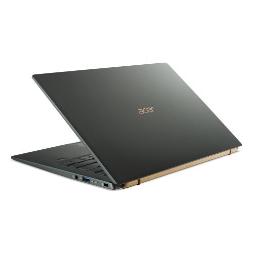 Лаптоп Acer Swift 5, SF514-55T-763Z, Core i7-1165G7(2.80GHz up to 4.70GHz, 12MB), 14" FHD IPS Touch, 16GB DDR4 onbord, 1024GB PCIe SSD, Intel Iris Xe Graphics, WiFi6ax+BT 5.0, Backlit KB, Win 10 Pro, Mist Green (снимка 1)