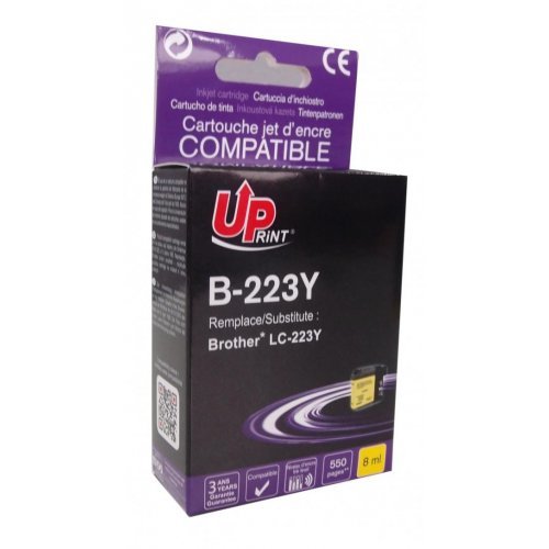 Консумативи за мастиленоструен печат > UPRINT LF-INK-BROT-LC223Y-UP (снимка 1)