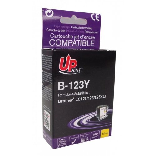 Консумативи за мастиленоструен печат > UPRINT LF-INK-BROT-LC123-121Y-UP (снимка 1)