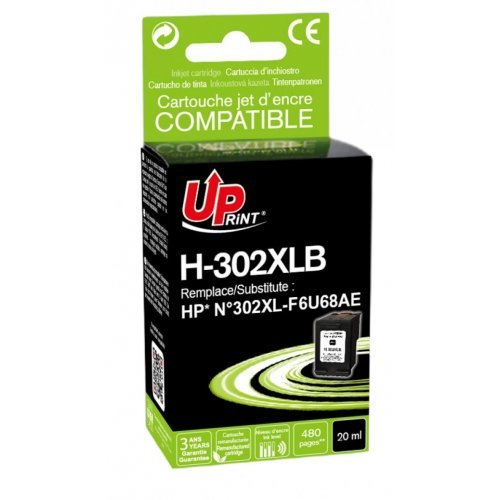 Консумативи за мастиленоструен печат > UPRINT LF-INK-HP302XL-BK-UP (снимка 1)
