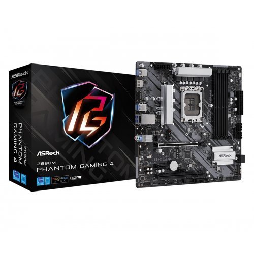 Дънна платка ASRock Z690M PHANTOM GAMING 4 (снимка 1)