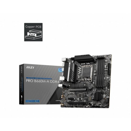 Дънна платка MSI PRO B660M-A DDR4 911-7D43-001 (снимка 1)