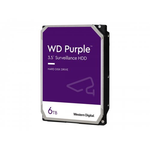Твърд диск WD Purple 6TB SATA 6Gb/s CE HDD 3.5inch internal 256MB Cache Bulk (снимка 1)
