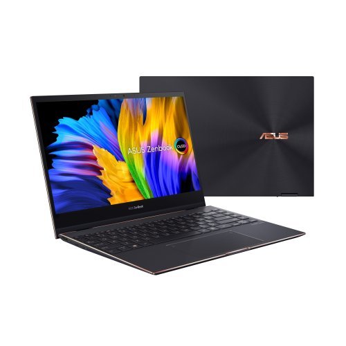 Лаптоп Asus Zenbook S Flip UX371EA-OLED-HL731T, Numpad,Intel Core i7-1165G7(12M Cache, up to 4.7 GHz),13.3" OLED, 400 nits, UHD (3840 x 2160) (снимка 1)