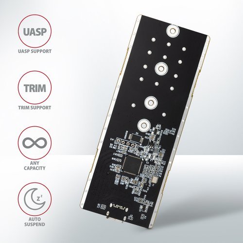Кутия за диск AXAGON SuperSpeed+ EEM2-GTR EEM2-GTR (снимка 7)