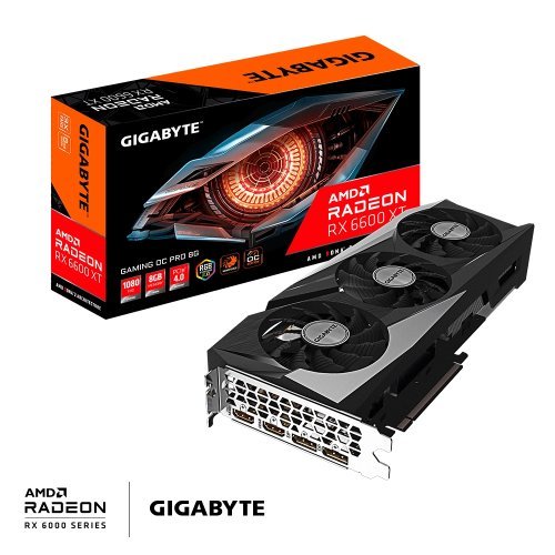 Видео карта Gigabyte Radeon RX 6600 XT GAMING OC PRO 8G R66XTGAMINGOC PRO-8GD 1.0 (снимка 1)