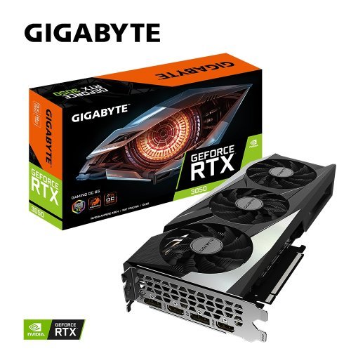 Видео карта Gigabyte GeForce RTX 3050 GAMING OC 8G GV-N3050GAMING OC-8GD (снимка 1)