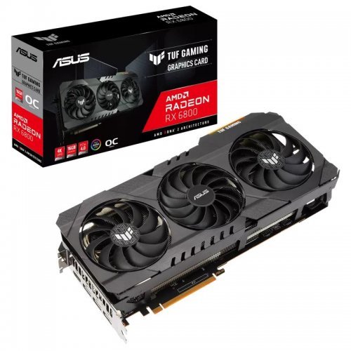 Видео карта Asus TUF-RX6800-O16G-GAMING 90YV0FM1-M0NA00 (снимка 1)