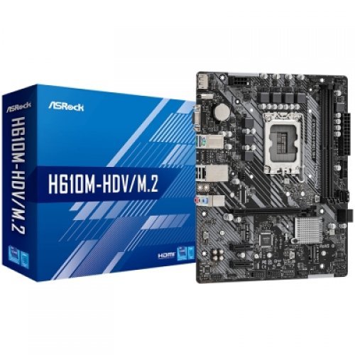 Дънна платка ASRock H610M-HDV/M.2 (снимка 1)