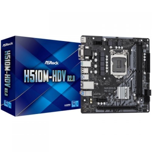 Дънна платка ASRock H510M-HDV R2.0 (снимка 1)