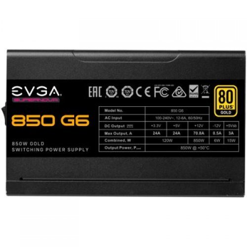 Захранващ блок EVGA SuperNOVA 850 G6 220-G6-0850-X2 (снимка 3)