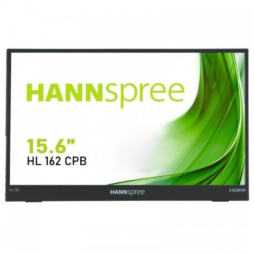 Монитор HANNSPREE 15.6" HL 162 CPB, TFT, , Wide, Full HD, USB, Mini HDMI, Черен (снимка 1)