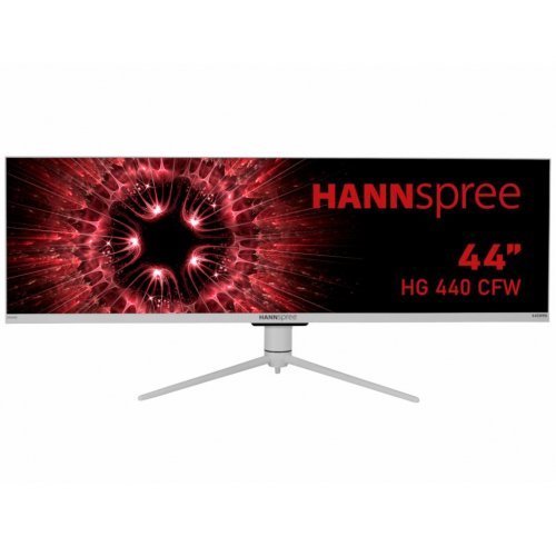 Монитор HANNSPREE 43.8" HG 440 CFW, Double Full HD, UltraWide, Извит,  120 Hz, HDMI, DP, USB-C, Черен (снимка 1)