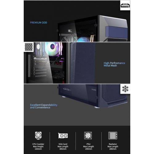 Компютърна кутия Zalman Z1 PLUS ZM-Z1-PLUS (снимка 4)
