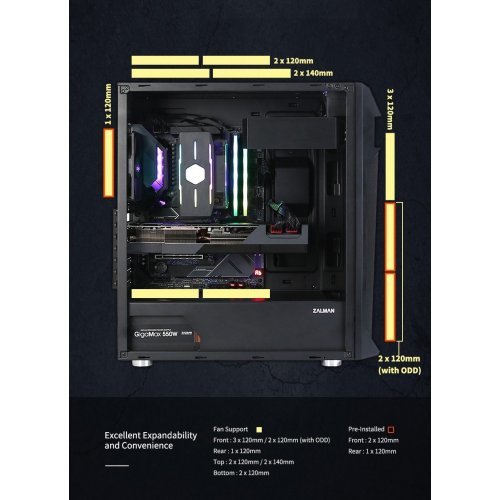 Компютърна кутия Zalman Z1 PLUS ZM-Z1-PLUS (снимка 11)