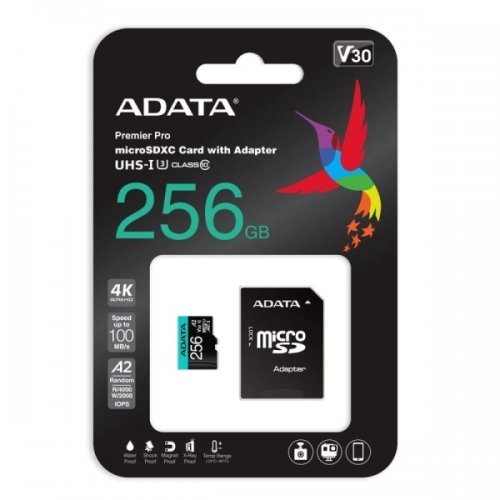 Флаш карта Adata AUSDX256GUI3V30SA2-RA1 (снимка 2)