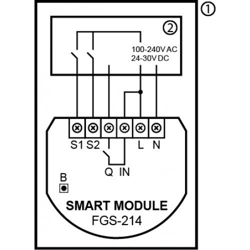 Датчици, сензори и управления > Fibaro FGS-214 (снимка 2)